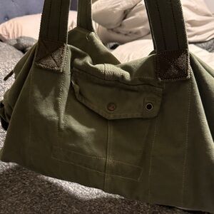 Bedstu Olive Green Canvas duffel  Bag